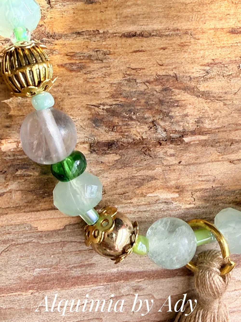 Green Aventurine beaded bracelet/Taurus star stone/libra healing crystal